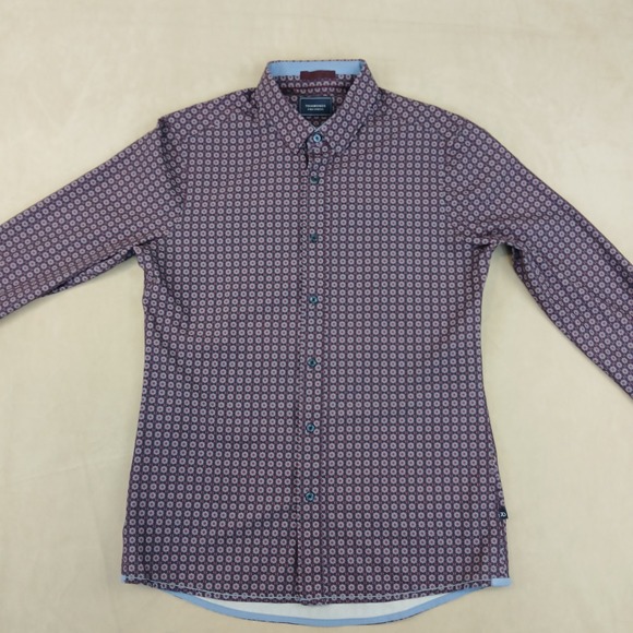7 Diamonds Small Mens Shirt 4 Way Stretch Performance‎ Long Sleeve 19x27 - Picture 2 of 14
